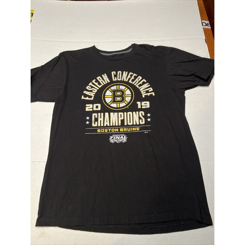 Fanatics Boston Bruins 2019 Eastern Conference Champion T-shirt Men's SZ LG